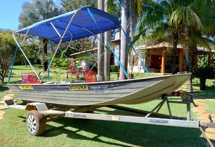 BARCO 5M, MOTOR Suzuki 15 HP Eletrico, CARRETA - Foto 7