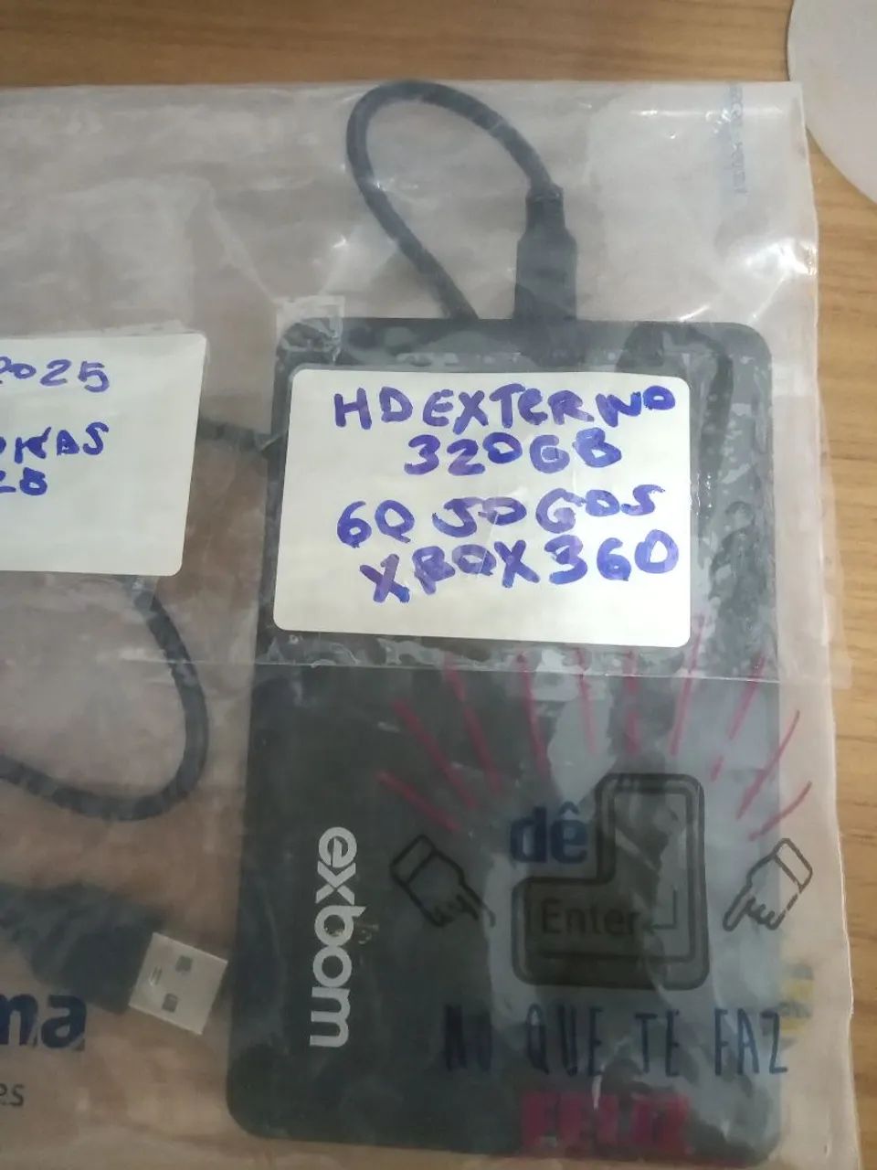 HD EXTERNO 320GB 60 JOGOS XBOX 360 - Foto 3