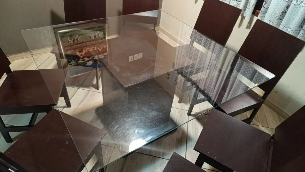 Large Dining Table with 8 Chairs64315087641345123