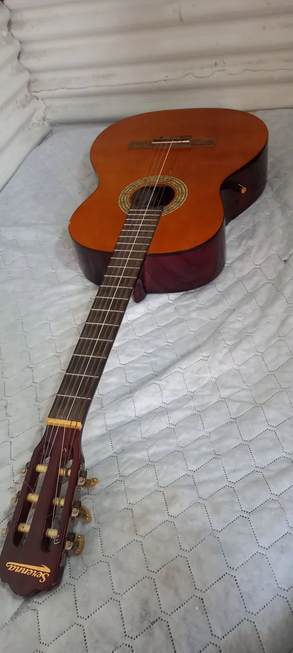 Violão Elétrico NOVO, regulado por profissional e testado na caixa, com tensor e boa marca
