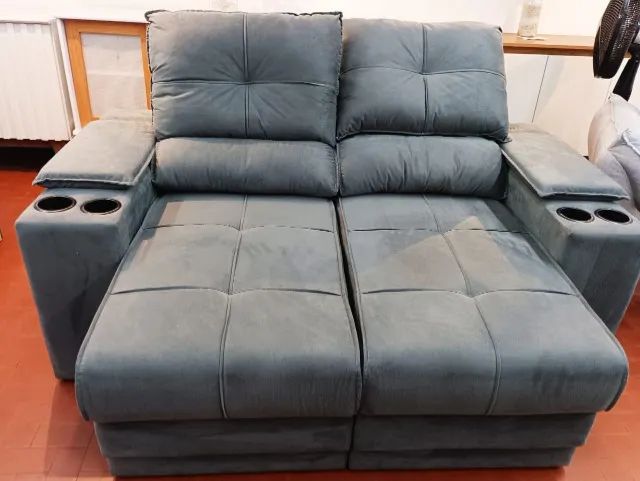 Sofá 02 Lugares Retrátil e Reclinável Nero. - Foto 2