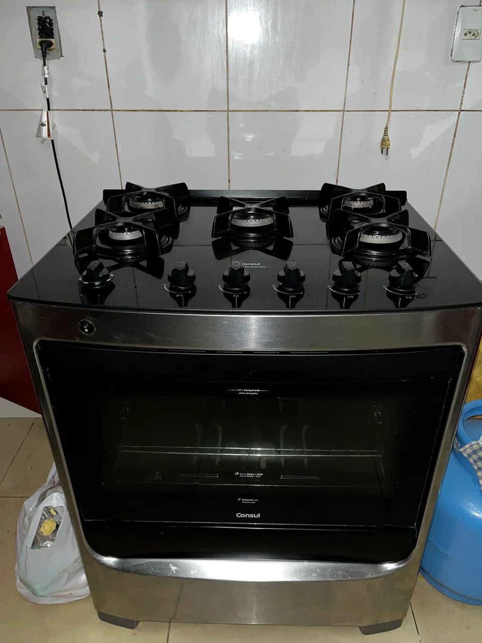 Fogão Cônsul 5 bocas. Vidro Temperado. - Foto 5