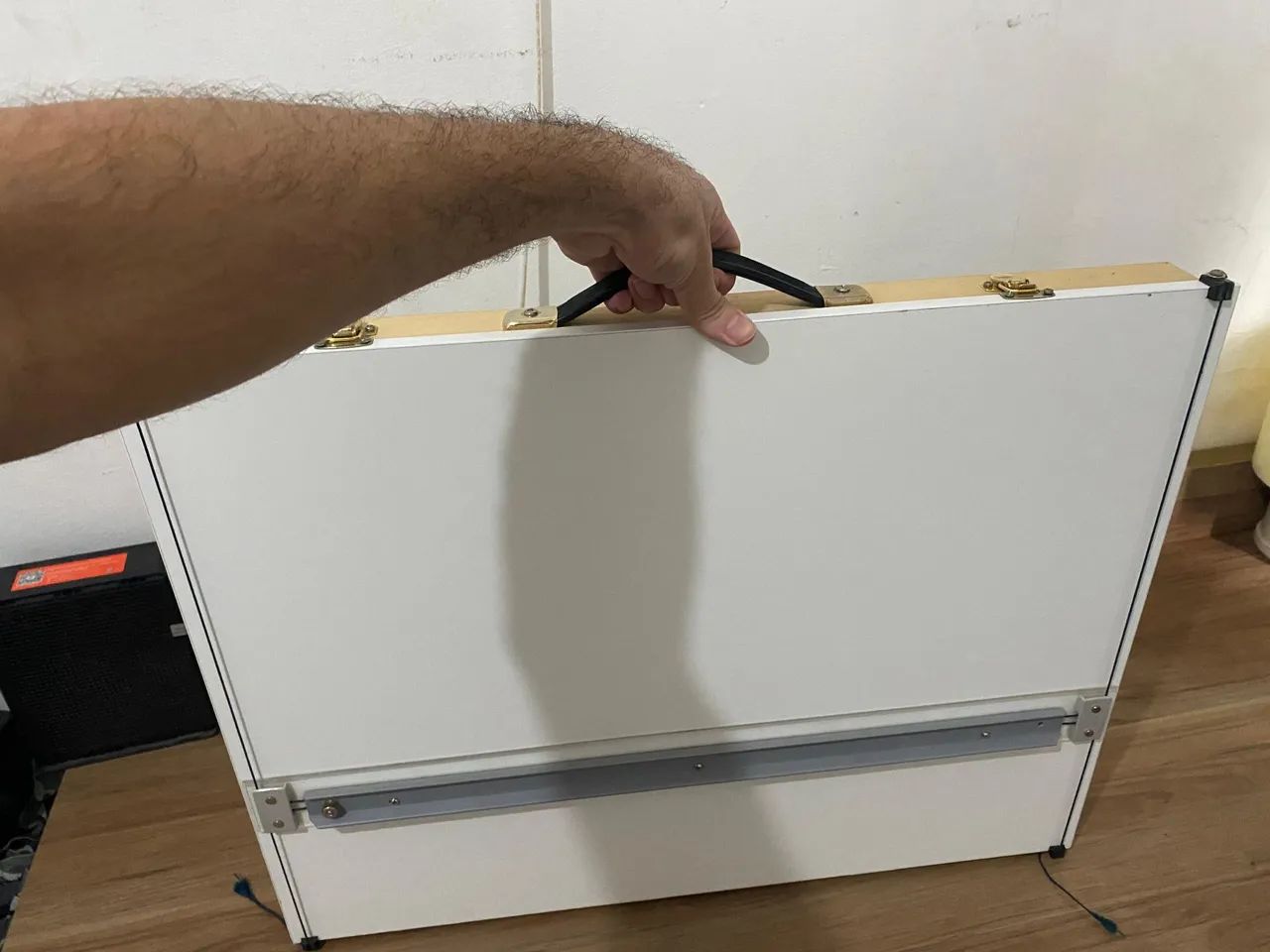 Prancheta profissional Trident A2 com régua paralela e pasta - Foto 2
