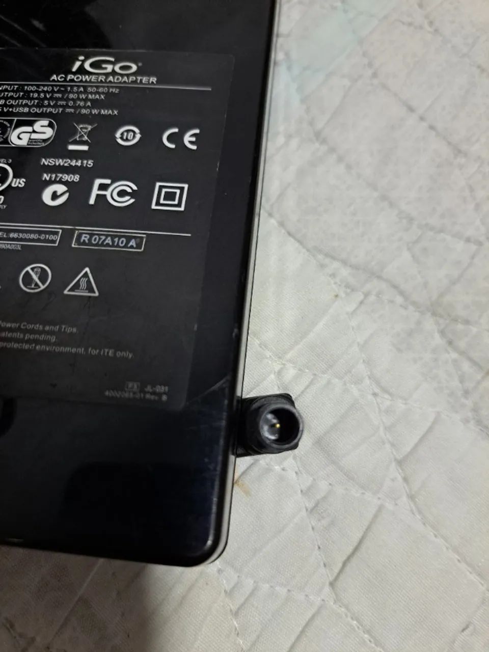 Carregador Universal Importado Igo Green Até 19.5v 90w (Usado - LER)) - Foto 5