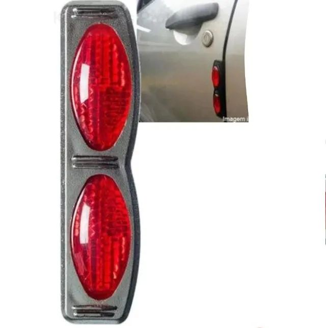 Protetor Porta Carro Refletor Kit 1 Par