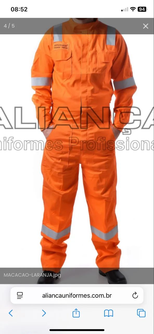 Macacão RF/AE - Aliança CA 44290 (Tamanho M) 