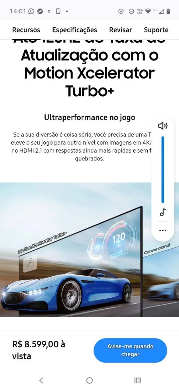 Tv 4k Qled Samsung 55 polegadas 120Hz - Foto 3