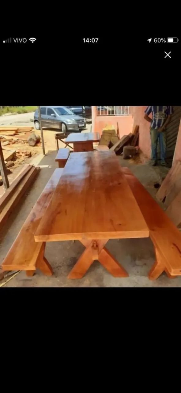 Mesa de madeira rústicas  - Foto 5