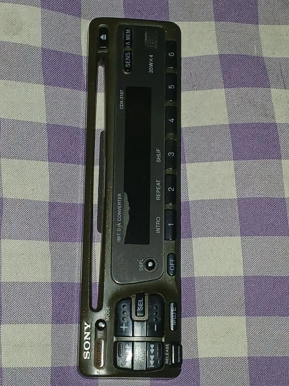 Frente Rádio Sony CDX-3167 Original + Estojo (Relíquia) - Foto 4