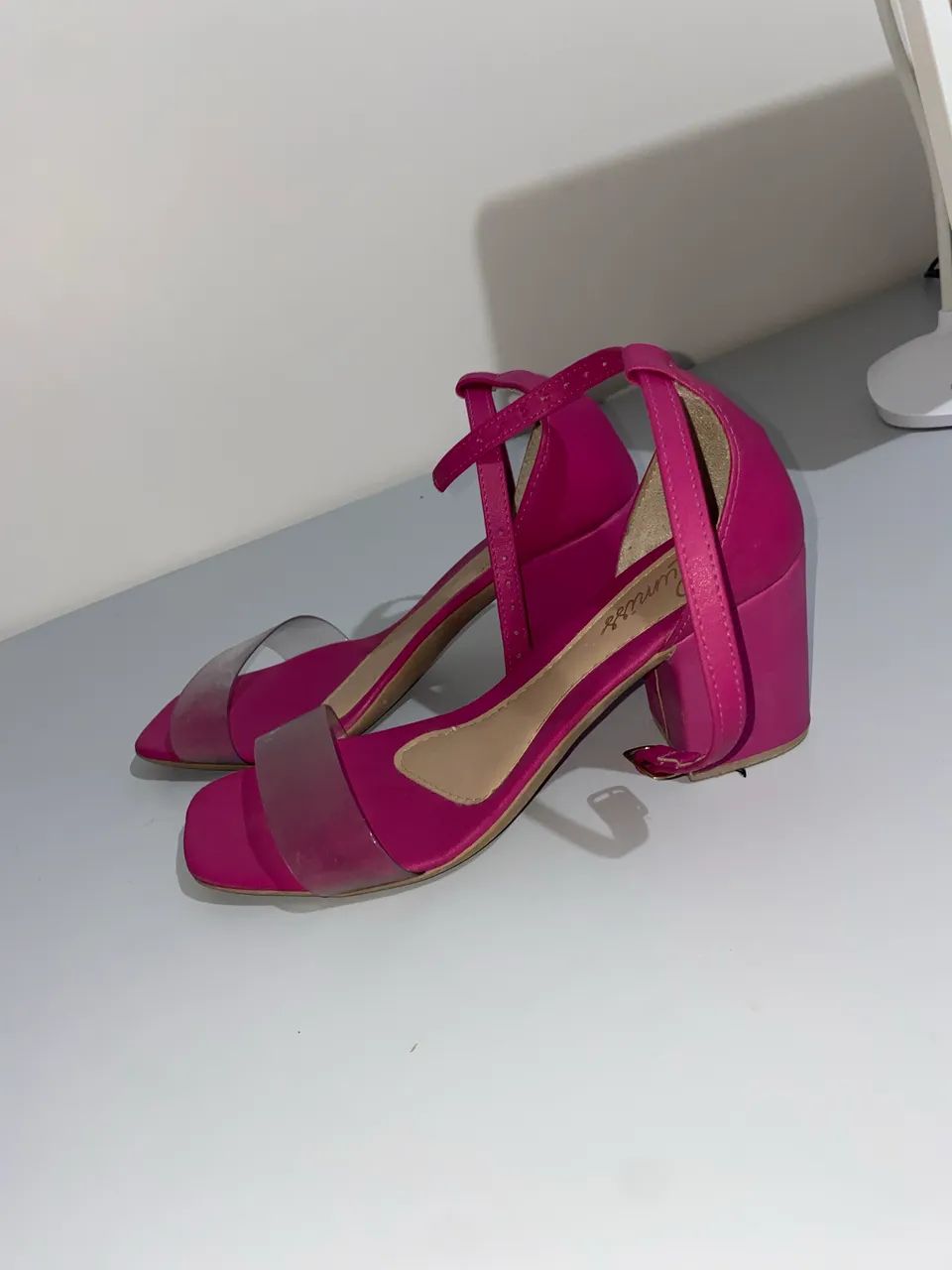 Salto na cor pink 7cm - Foto 2