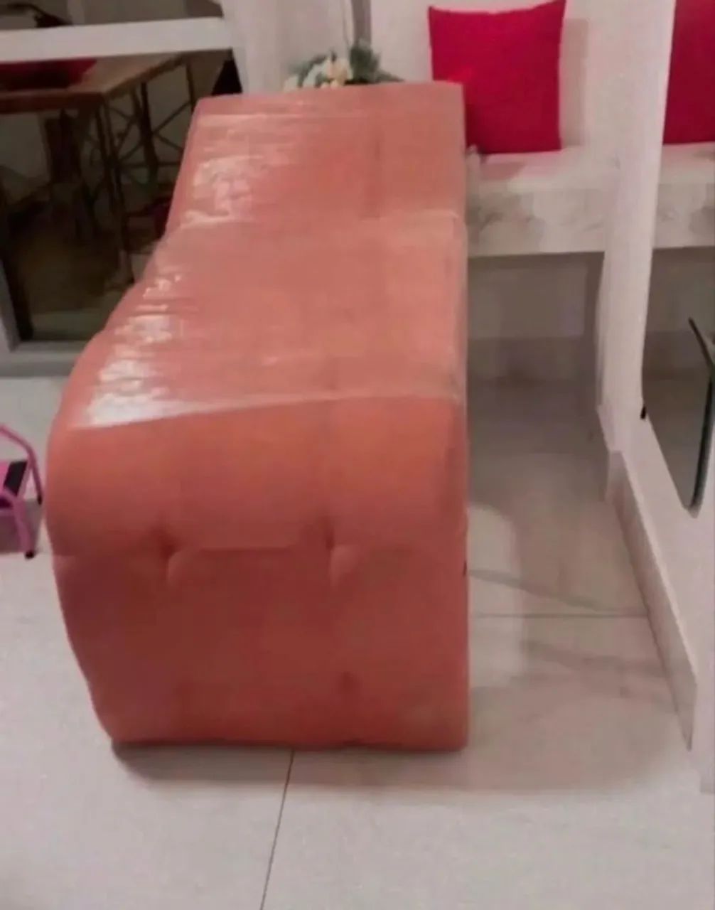 Maca luxo estofada rosa - Foto 2