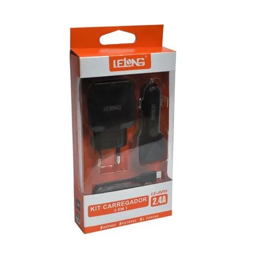Kit Carregador de Celular 3 em 1  Lelong - Foto 3