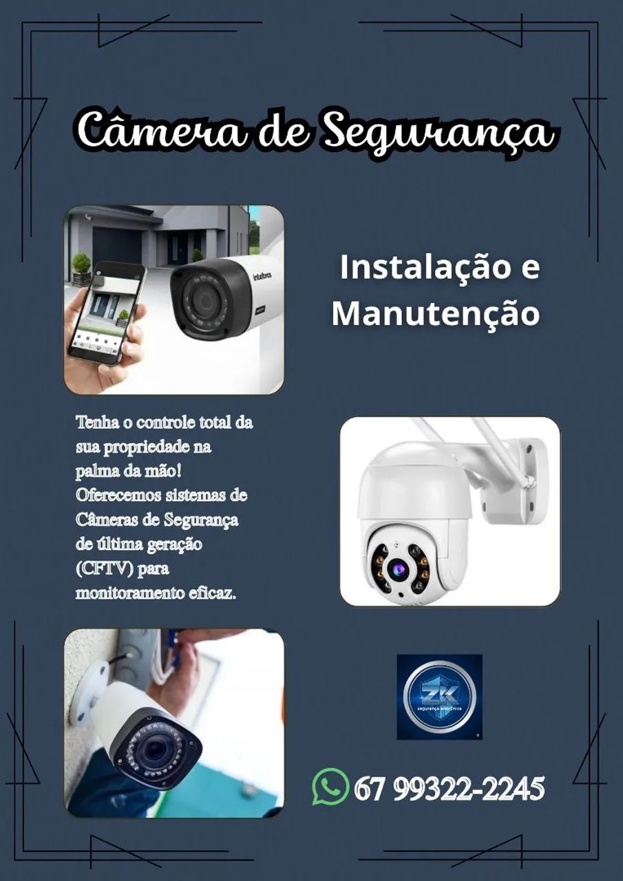 Câmeras de Segurança: Monitore sua casa pelo celular. 