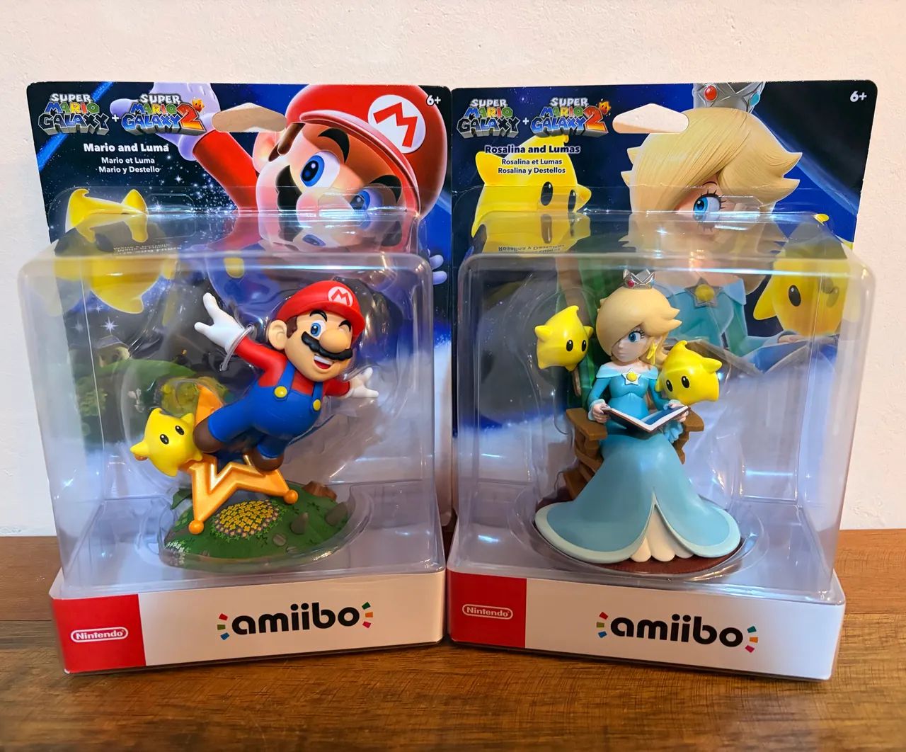 Amiibo Mario Luma e Rosalina Luma Kit 2 Amiibos Super Mario Galaxy