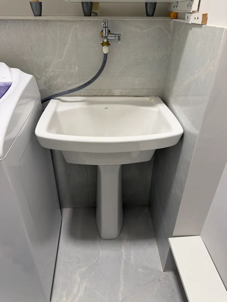 TANQUE DE LOUÇA DECA BRANCO COM COLUNA