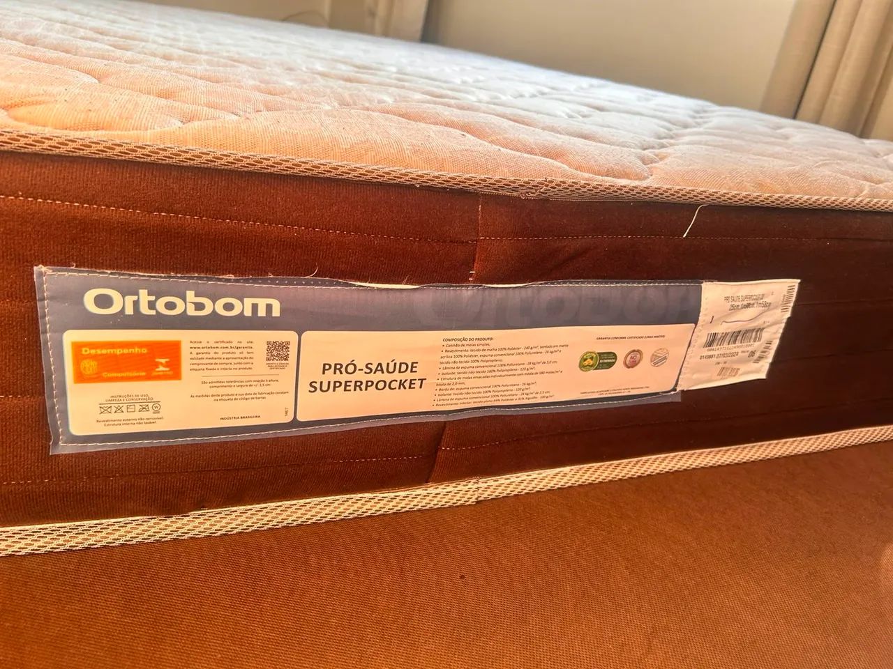 Cama Queen Pro Saude Superpocket Ortobom (Colchão + box) - Foto 3