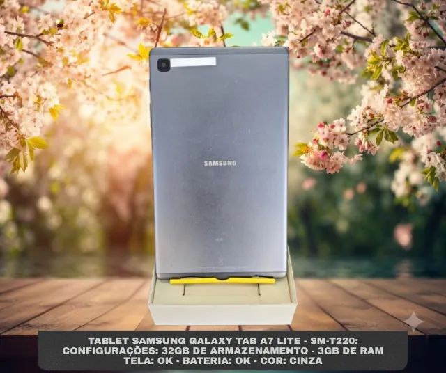 ? SAMSUNG GALAXY TAB A7 LITE - 32GB DE ARMAZENAMENTO - 3GB DE RAM - CINZA - Foto 4