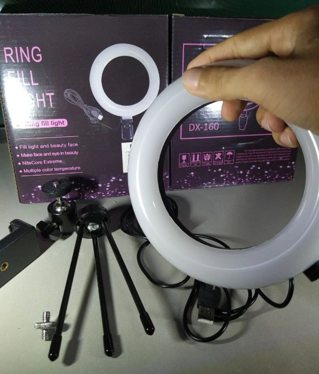 Anel Led Médio com acessórios - Foto 5