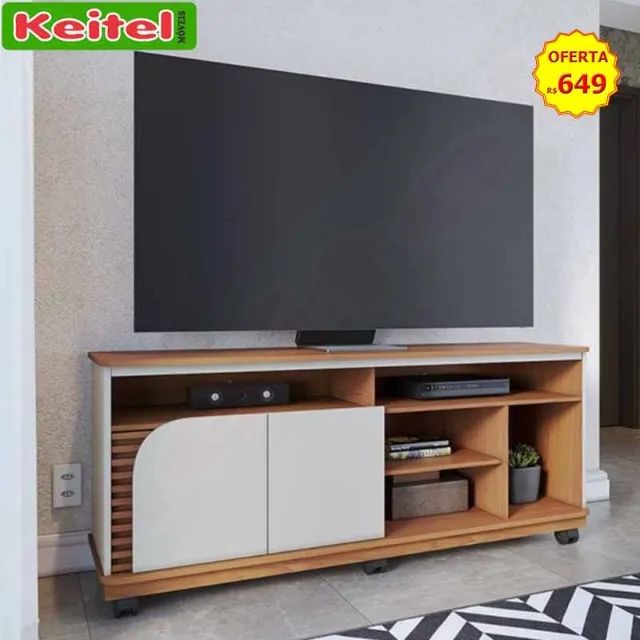 Rack P/ Tv Jurerê Off Matte / Freijó