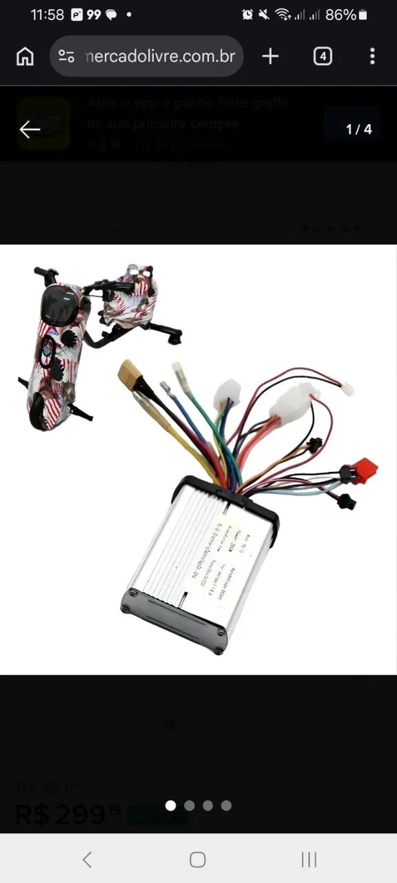 Controladora de triciclo drift elétrico
