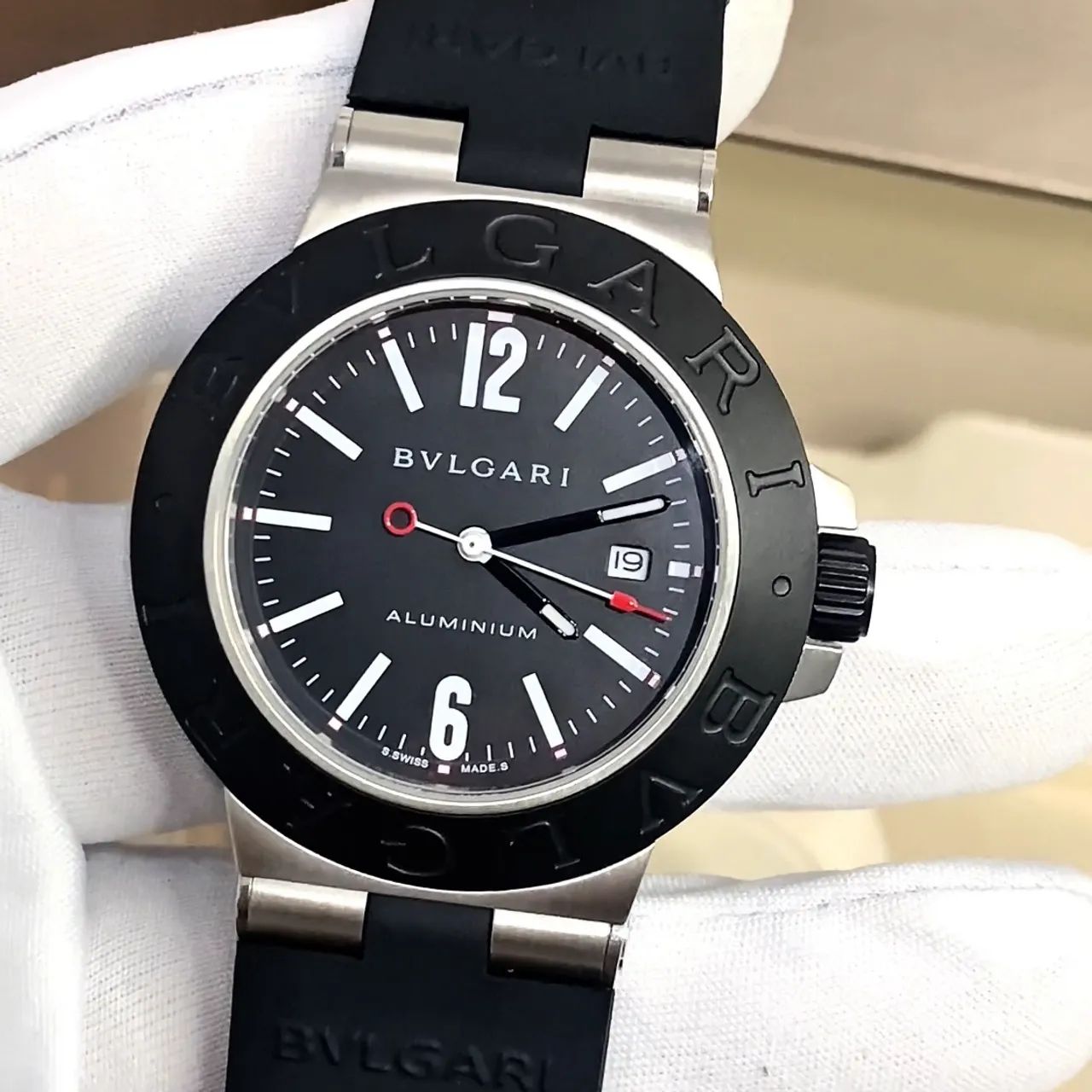 Relógio Bvlgari aluminium automático novo + caixa completa  - Foto 3