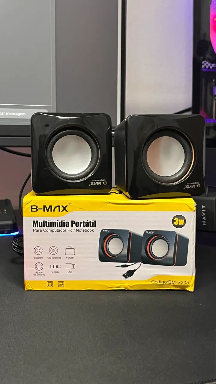 Caixinha de som para computador 