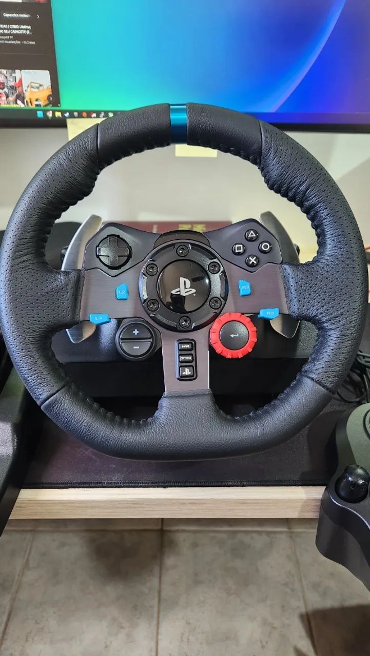 Logitech G29 Driving Force + Câmbio e Pedais ? Impecável - Foto 3