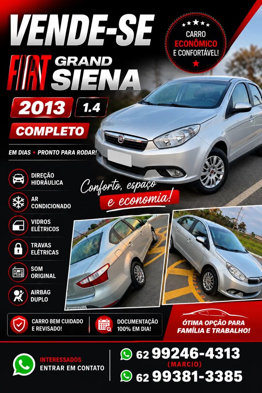 Fiat Grand Siena Grand Siena ATTRAC. 1.4 EVO F.Flex 8V 2013