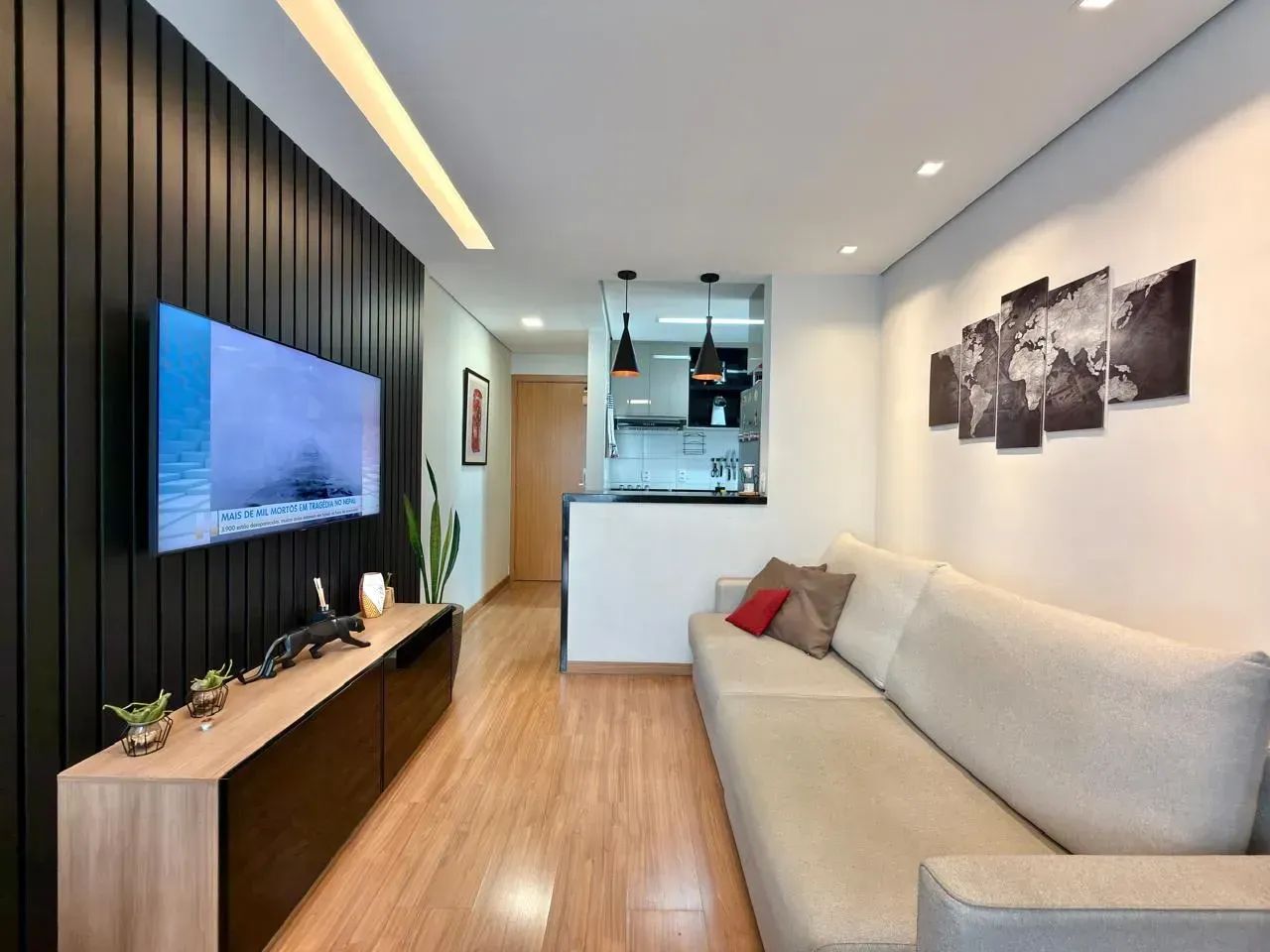 Apartamento com 2 quartos sendo 1 suíte 2 banheiros 1 vaga - Foto 3