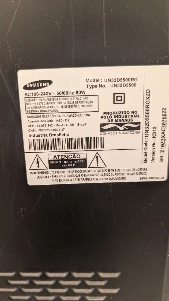TV Samsung UN32D5500 - com problema de restart para retirada em Perdizes - Foto 5