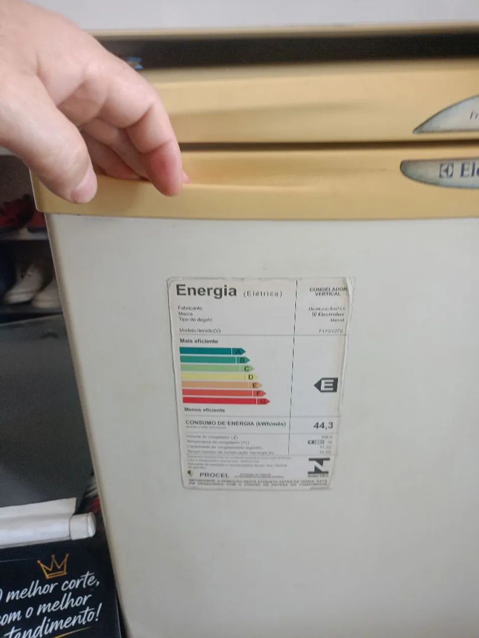 Freezer Eletrolux 170 litros 110v funcionando perfeitamente  - Foto 2