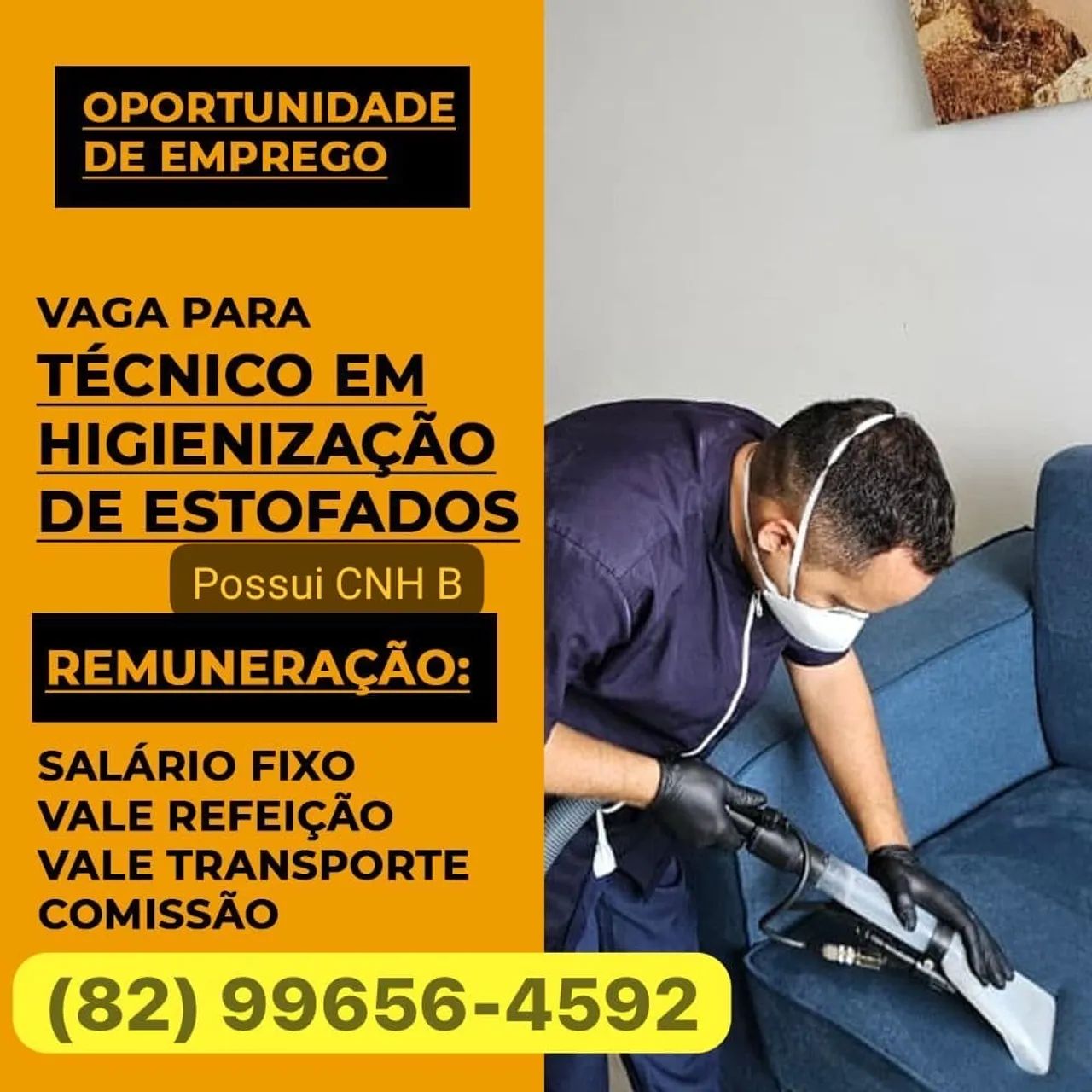 Vaga para higienizador COM CNH
