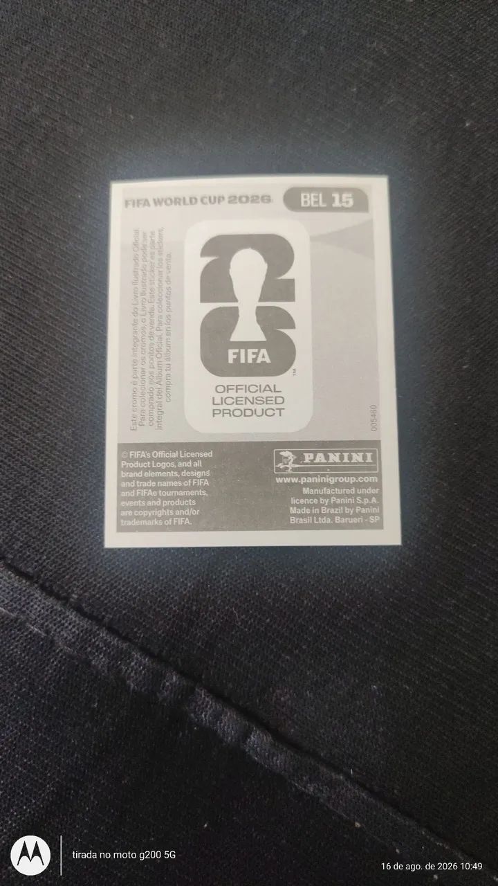 KEVIN DE BRUYNE FIGURINHA ORIGINAL COPA 2026 - Foto 2