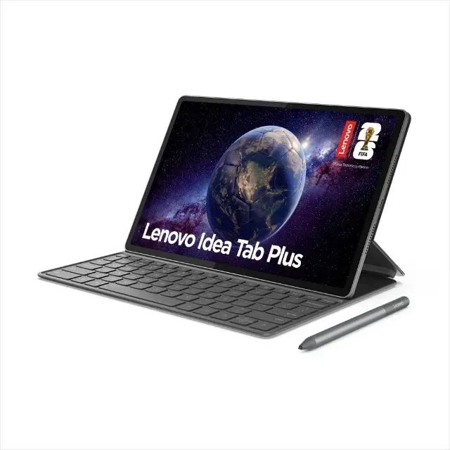 Tablet Lenovo Idea Tab Plus Cinza com 12.1", Wi-Fi, Octa Core, 8GB, 128GB, Caneta e Case c