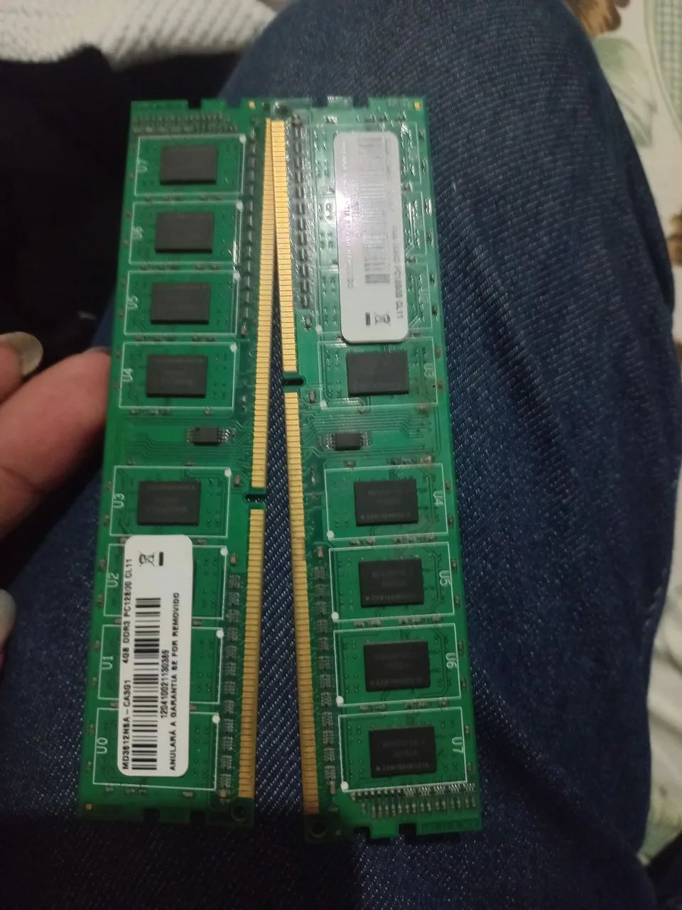 Memórias ram 4gb