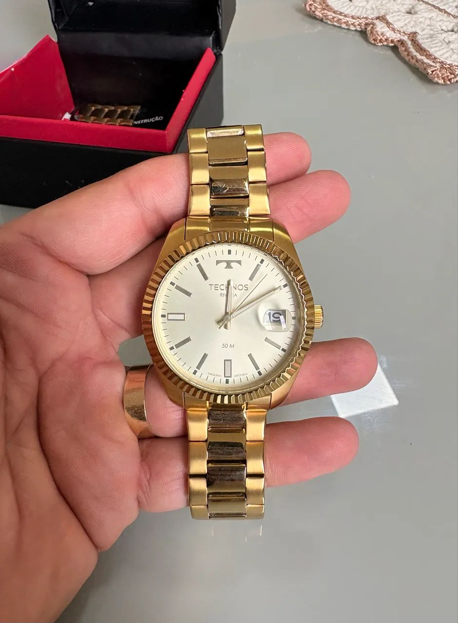 Relógio Technos Riviera Dourado 