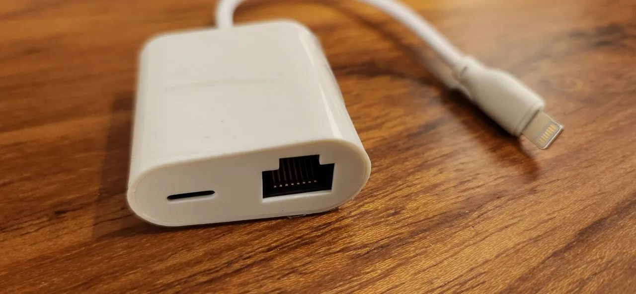 Adaptador Lightning para RJ45 + PD - Foto 3