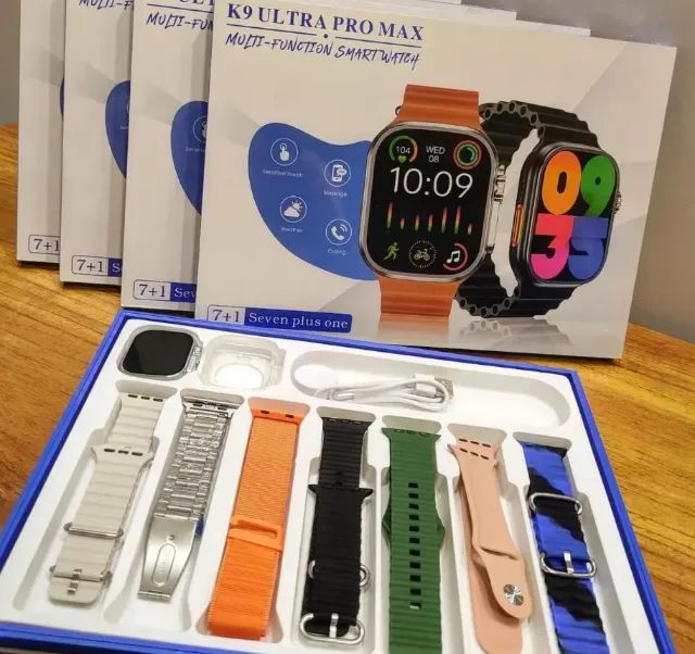 Smartwatch Ultra com pulseiras extras - pronta entrega 