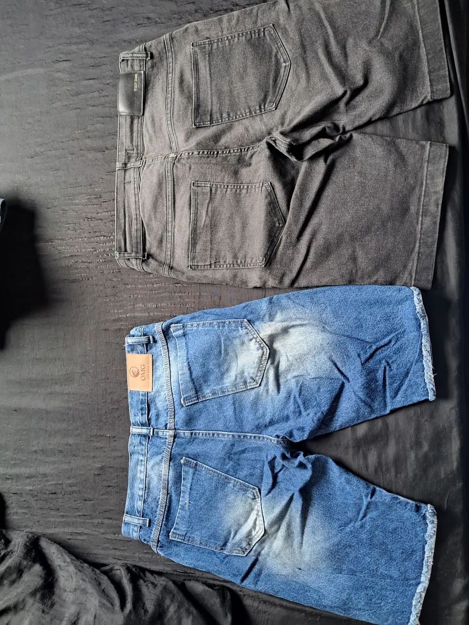 Duas bermudas jeans usadas, tamanhos 40 - Foto 2