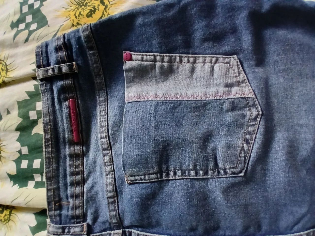 Saia tradicional jeans titanium 46-azul - Foto 2