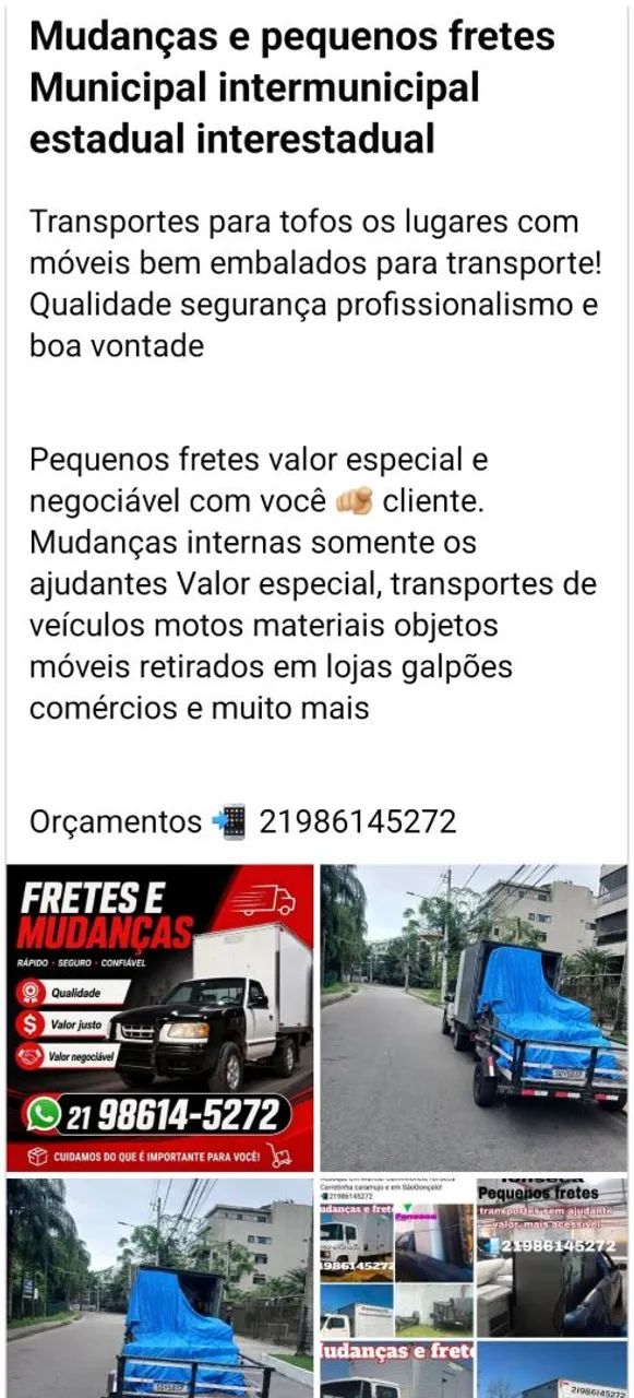 Mudanças e Fretes 