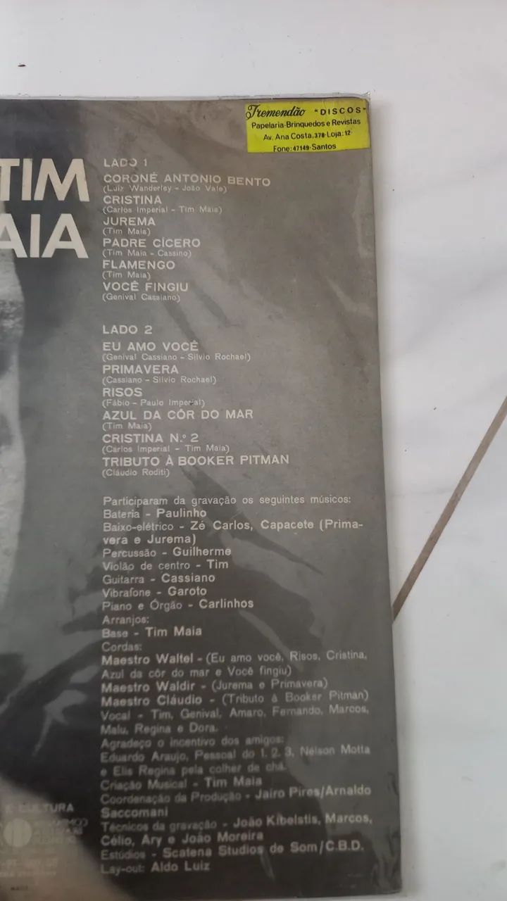 Disco vinil do Tim Maia 1970  - Foto 3
