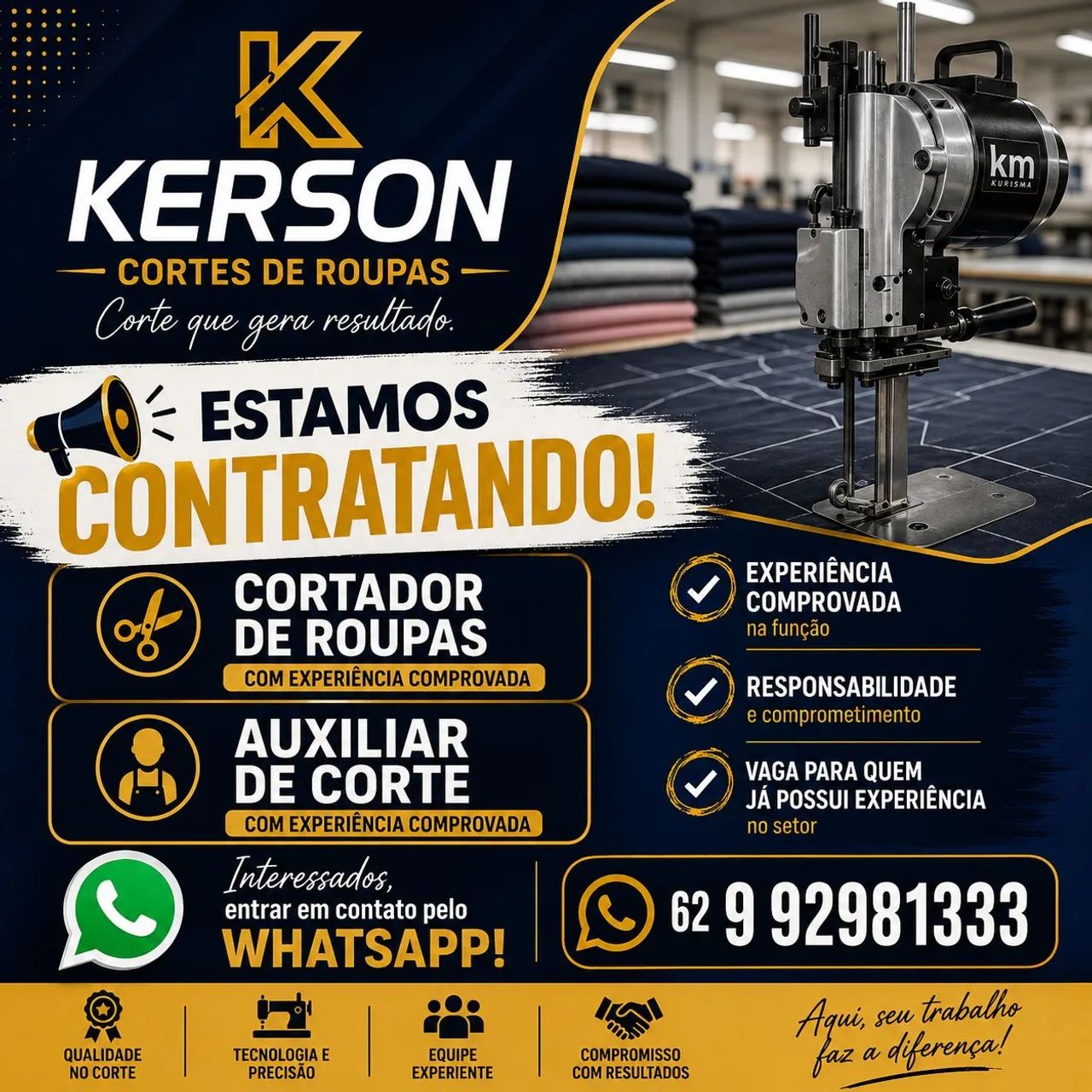 Corte de roupas      
