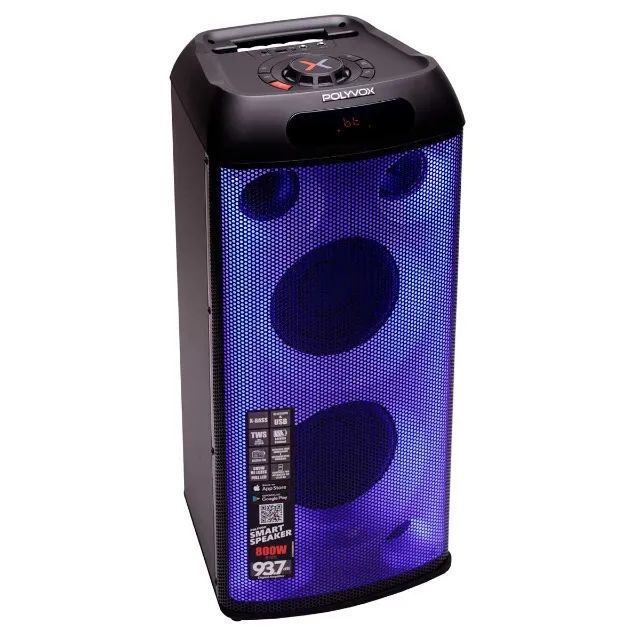 Caixa de Som Torre Polyvox XT-660T Bluetooth - 800W RMS Amplificada