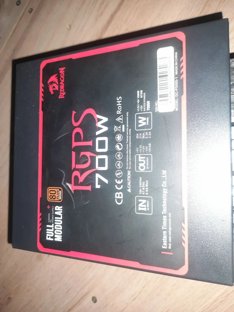 Fonte RedDragon 700w rgps 80plus bronze - Foto 2