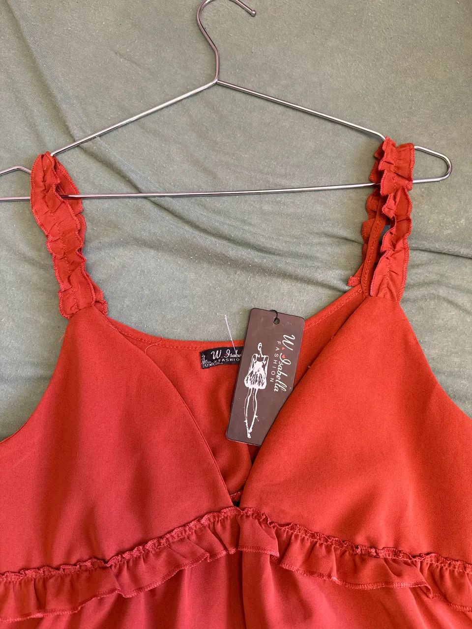 Blusa de alcinha laranja linda  - Foto 2