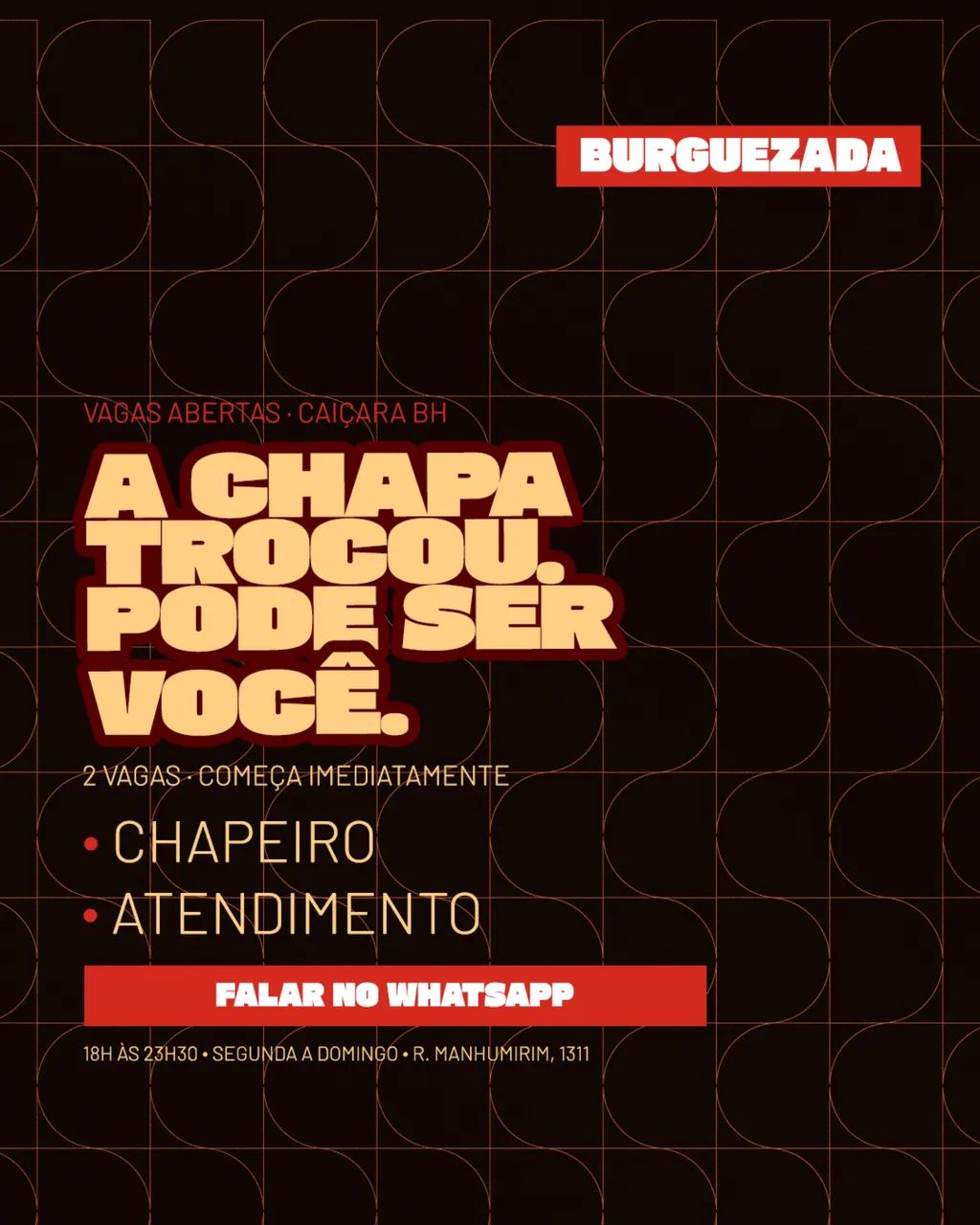Vaga para chapeiro 