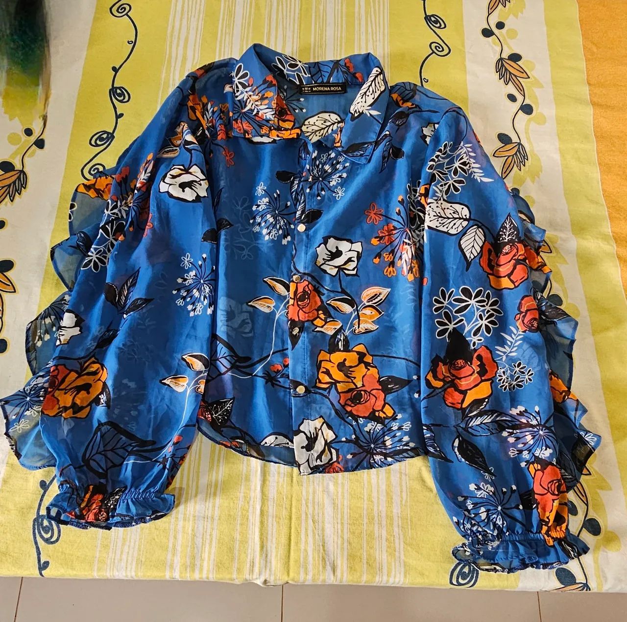 Blusa Morena Rosa de botão 