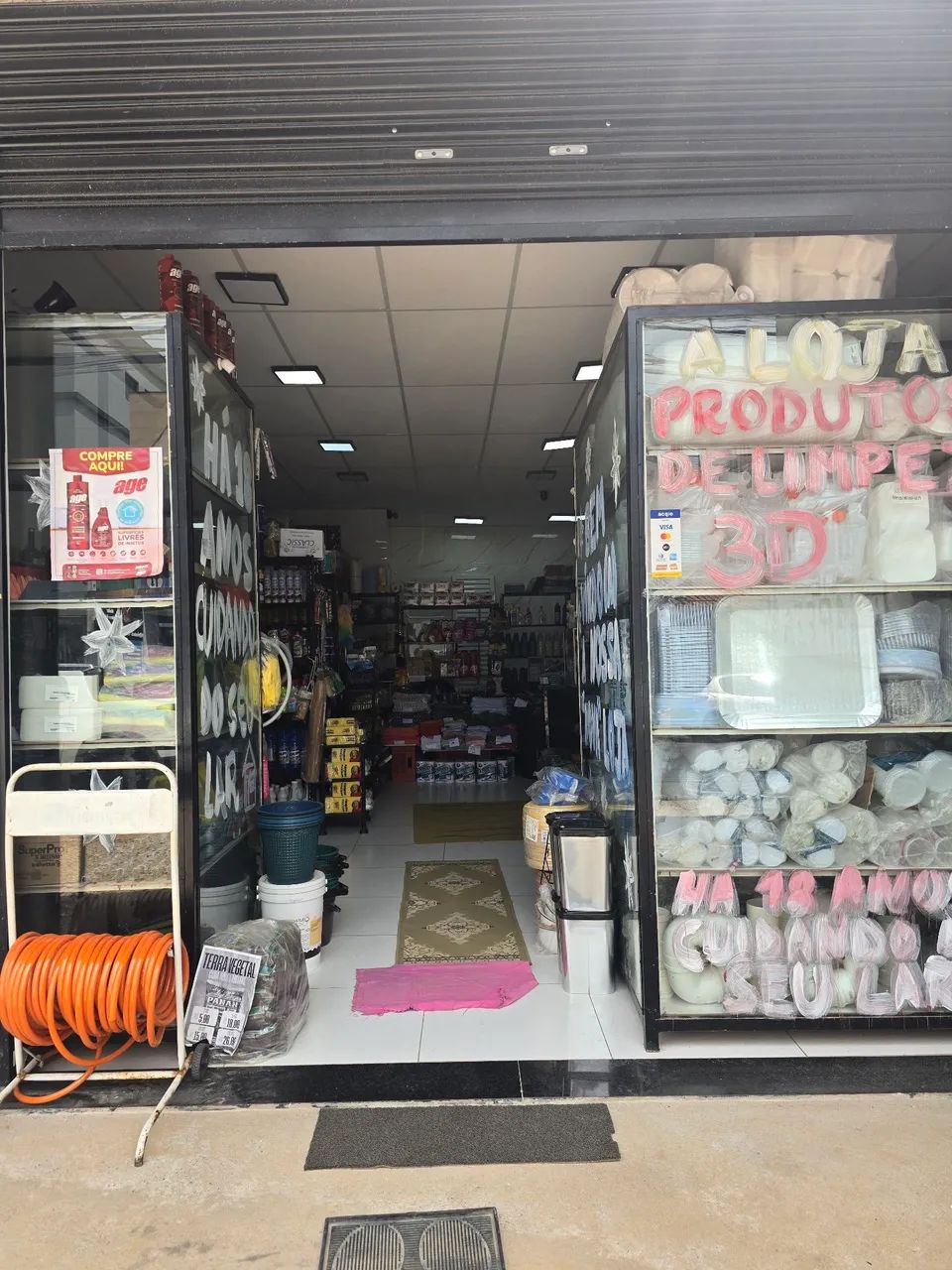 Passo ponto loja de produtos de limpeza.