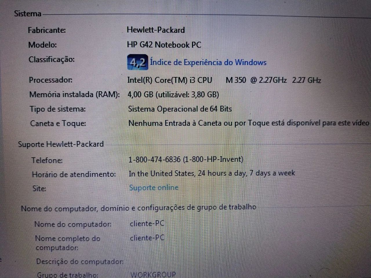 Notebook HP Intel Core i3 M350 - Foto 2